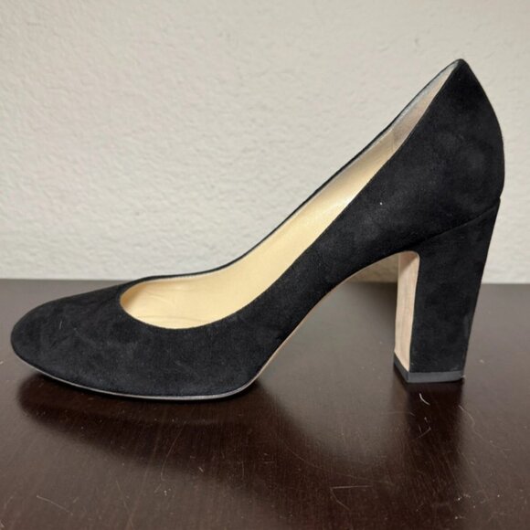 Jimmy Choo Shoes Womens Size 39 Suede Block Heel Pumps - Picture 2 of 11